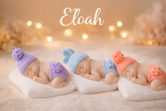 Velas con forma de bebé para baby shower